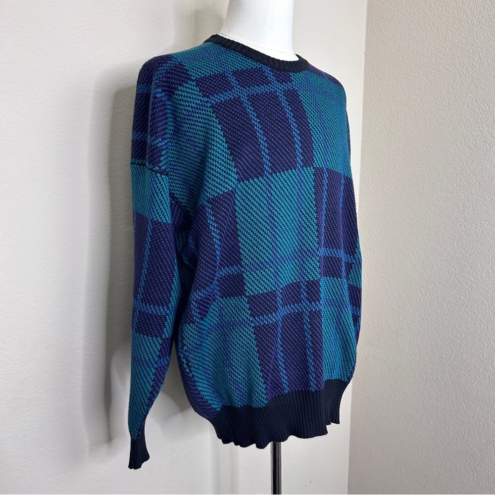 Alan Paine Vintage 100% Cotton Mens Knit Sweater | Size L - Picture 2 of 6